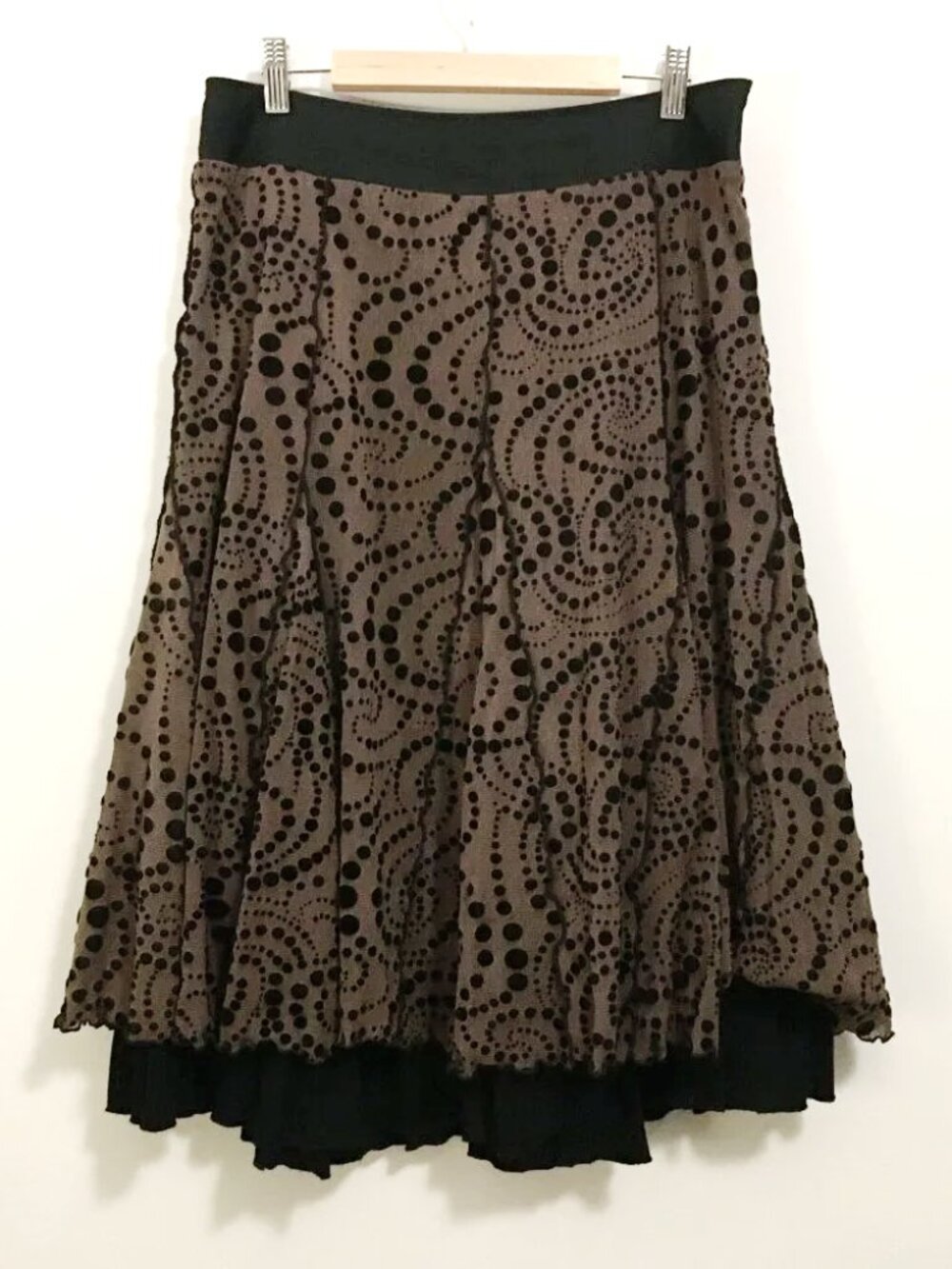Linea Domani Velvet Burnout Whimsigoth Layered Skirt - 10